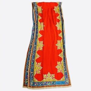 Vintage OSCAR DE LA RENTA Paisley Designer Silk Scarf 30“